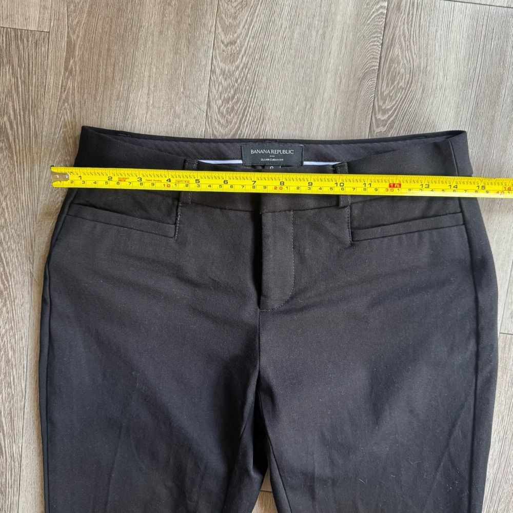 Banana Republic Black Sloan Curvy Fit Women’s Pants Size 0 - Picture 10 of 13